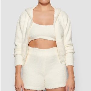 SKIMS COZY Knit Zip up Hoodie L/XL